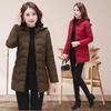 Пуховик женский удлиненный, новая хлопковая куртка, универсальная женская одежда, зимняя теплая хлопковая куртка