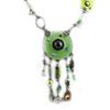 [E0626] - Green/Green 'Mimosas' Designer Necklace
