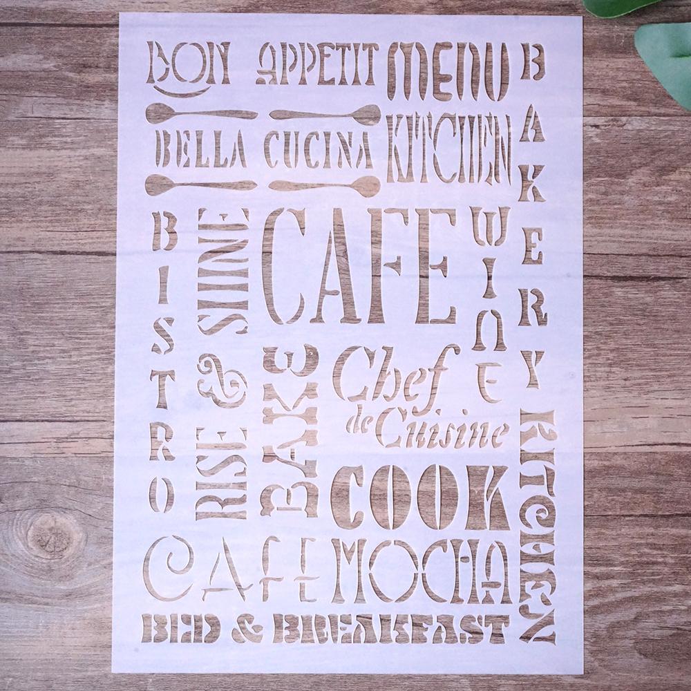 A4 Size Decorative Tile Stencil Template Painting Stencils for DIY Crafts Scrabooking Painting On Wood,Canvas,Floor,Wall and Tile