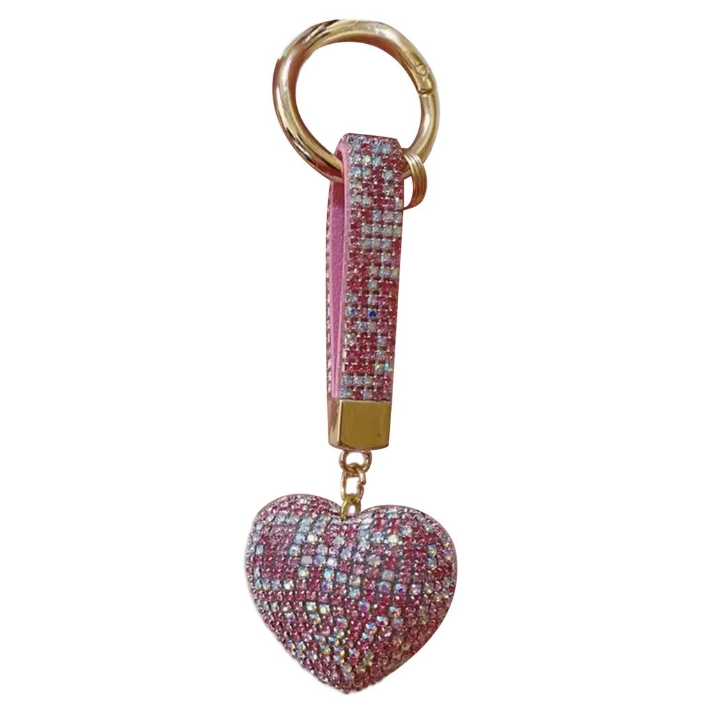 Брелок в виде сердца со стразами, милые украшения, брелок, украшение для рюкзака, сумки, подвеска, подарок для девочек и женщин