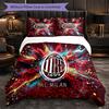 AC Milan Pattern 3?Pieces Bedding Set Soft Microfiber Duvet Cover with Pillow Cases for Bedroom