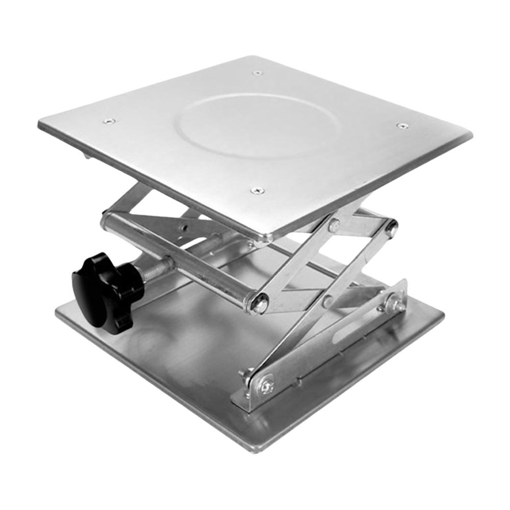 Manual Lab Jack Scissor Stand Platform Corrosion Resistant Laboratory Table Lift Adjustable Lab Jack Stand Table Lift for School