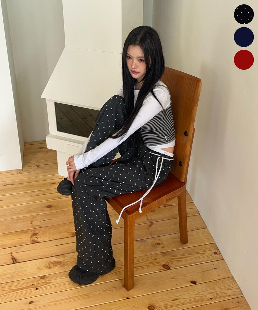 YOUHEE [3 Цвета] Хлопковые Многослойные Широкие Брюки с Резинкой