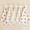 1/5pc Baby Face Towel Newborn Cotton Items Muslin Baby Bibs Handkerchief Towels Soft Saliva Towel Feeding Burp Cloths Facecloth