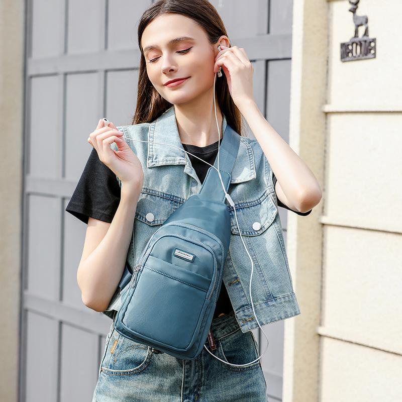 Нагрудная сумка Женская сумка через плечо Сумка через плечо Спортивная многослойная сумка