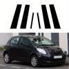 Подходит для Toyota Yaris XP90 5-дверный хэтчбек 2006-2011 Глянцевый черный Накладки на стойки боковых стоек дверей Наклейка на окно Декоративная крышка