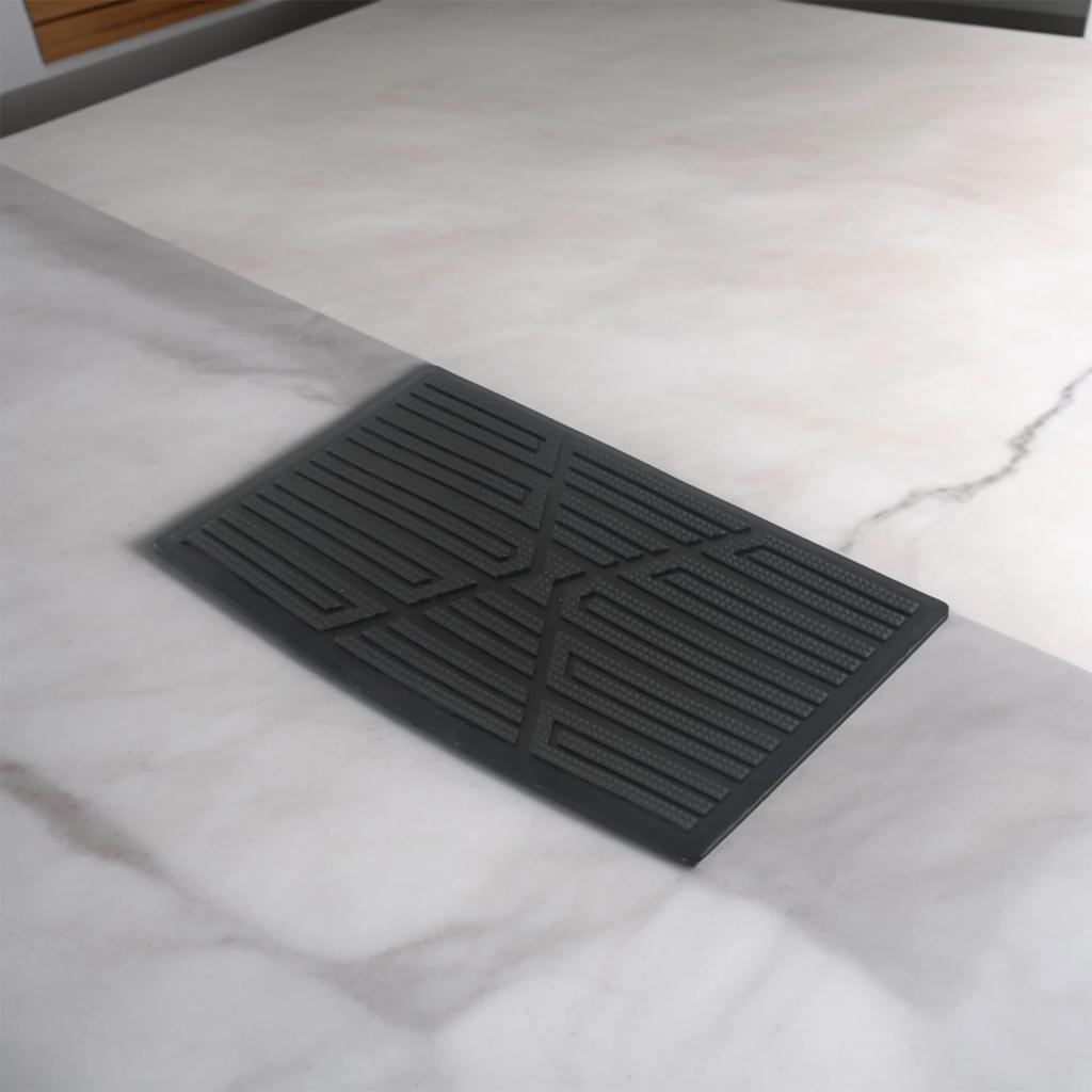 Автомобильная ковровая доска, пластина, накладка на пол, накладка под пятку, коврик для пола, накладка на педаль, крышка, черный ПВХ, водонепроницаемый, 23 см x 15 см, положение водителя, противоскользящий