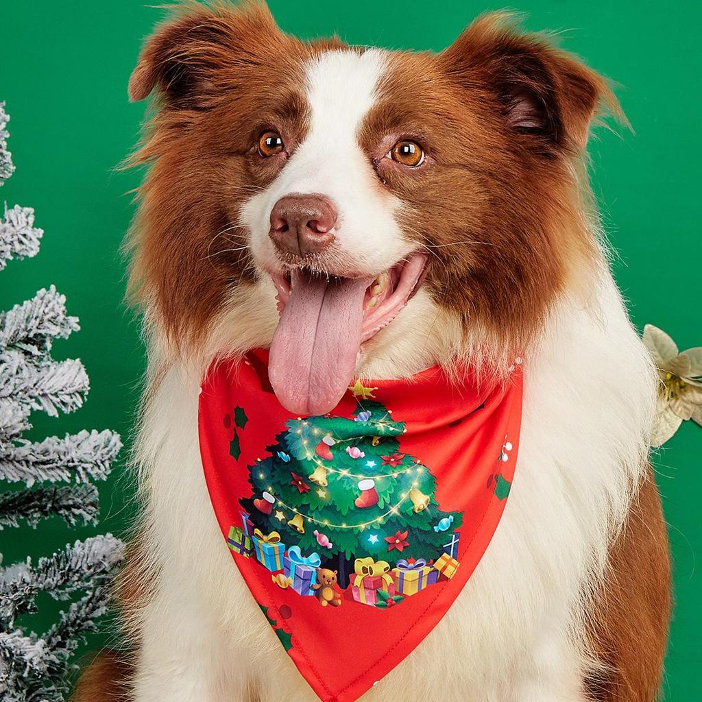 The Hot-Selling Christmas Dog Bandana: Festive Pet Scarf & Bib
