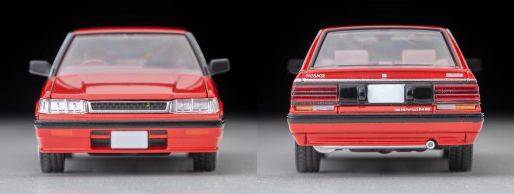 TOMYTEC Tomica Limited Vintage Neo LV-N352a Nissan Skyline 4-Door HT 1800 Passage (Red) 1987 Model, Completed Model, 336099