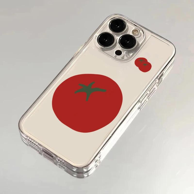 Креативный чехол для мобильного телефона iPhone17Promax с большим помидором, персонализированное приложение, чехол Apple 16promax space case 15
