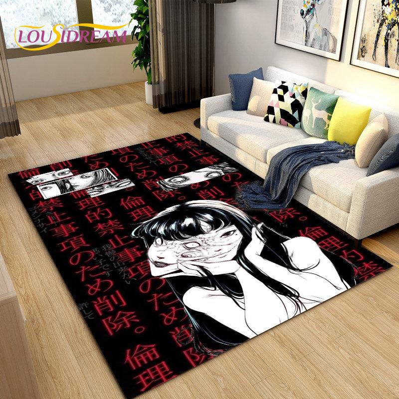 Junji Ito Tomie Kawakami Ghost Area Rug Большой ковер для гостиной Спальня Диван Коврик Украшение, детский нескользящий напольный коврик