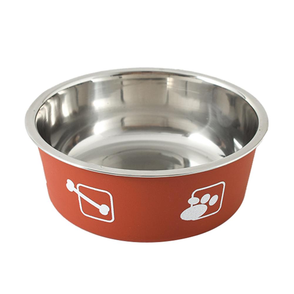 Non-Slip Dog Bowls For Small, Medium, And Large Cats And Dogs Drinking Water Feeding Pet Bowls Stainless Steel Pet Food Bowl Fee