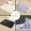SCGEHA Pet Brushed Rug for Dogs and 3 3 Colors Blanket, Fluffy, Double-Sided Mat, Carpet, Cats, Large, Sizes, (White, Medium)