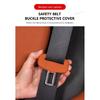 SEAMETAL 2Pcs Seat Belt Buckle Protector Full-Wrapped Rubber Seat Belt Protection Cover Buckle Cover Universal for Sedan Suv