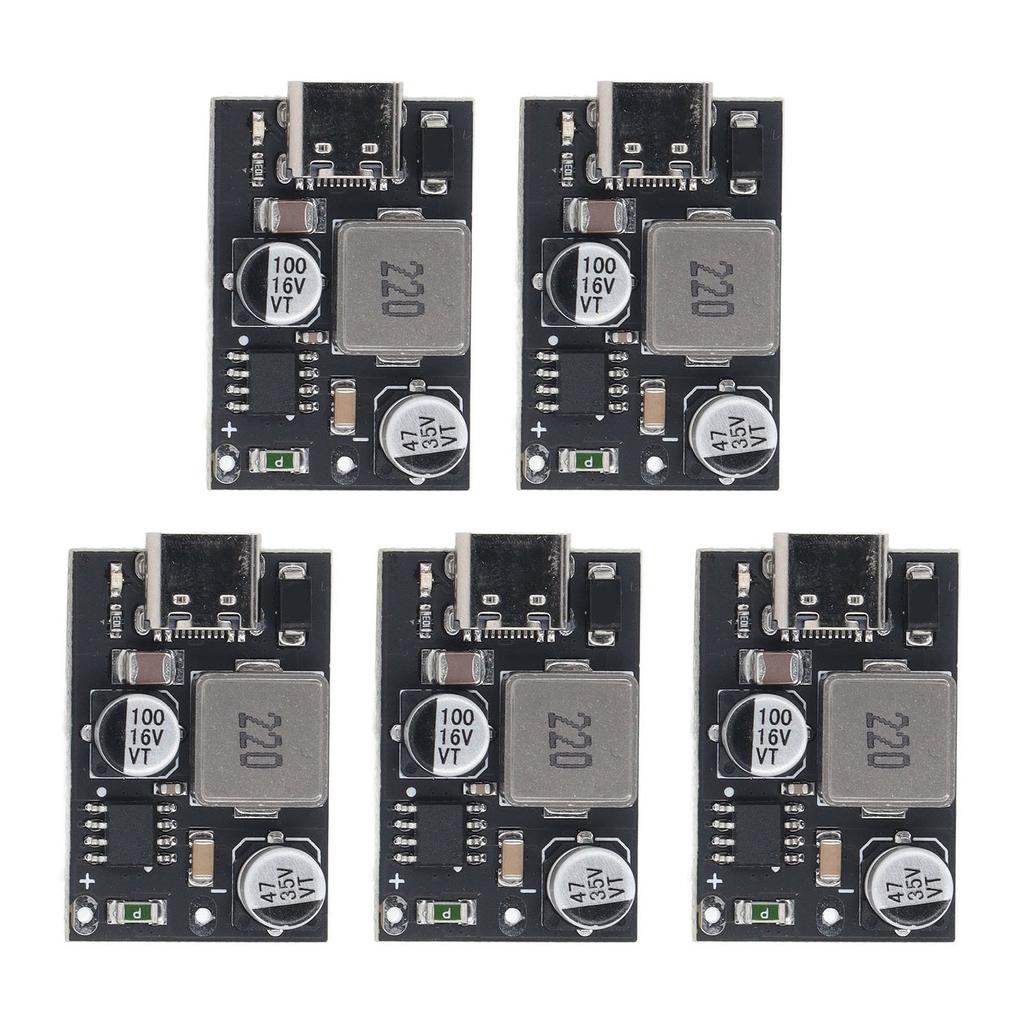 5Pcs Buck Module DC Power Supply Converter 6~32V to QC3.0 PD3.0 Mobile Phone Smart Fast Charge Type 