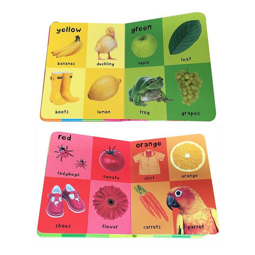 Первые 100 английских слов Картонная книга Пособия для изучения языка Пополнение словарного запаса Чтение перед сном для дошкольников