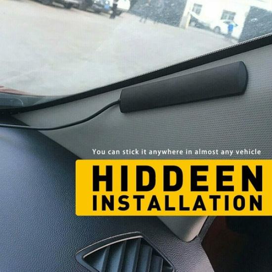 Car Radio Stereo Hidden Antenna Stealth FM AM For Vehicle Truck Motorcycle Boat