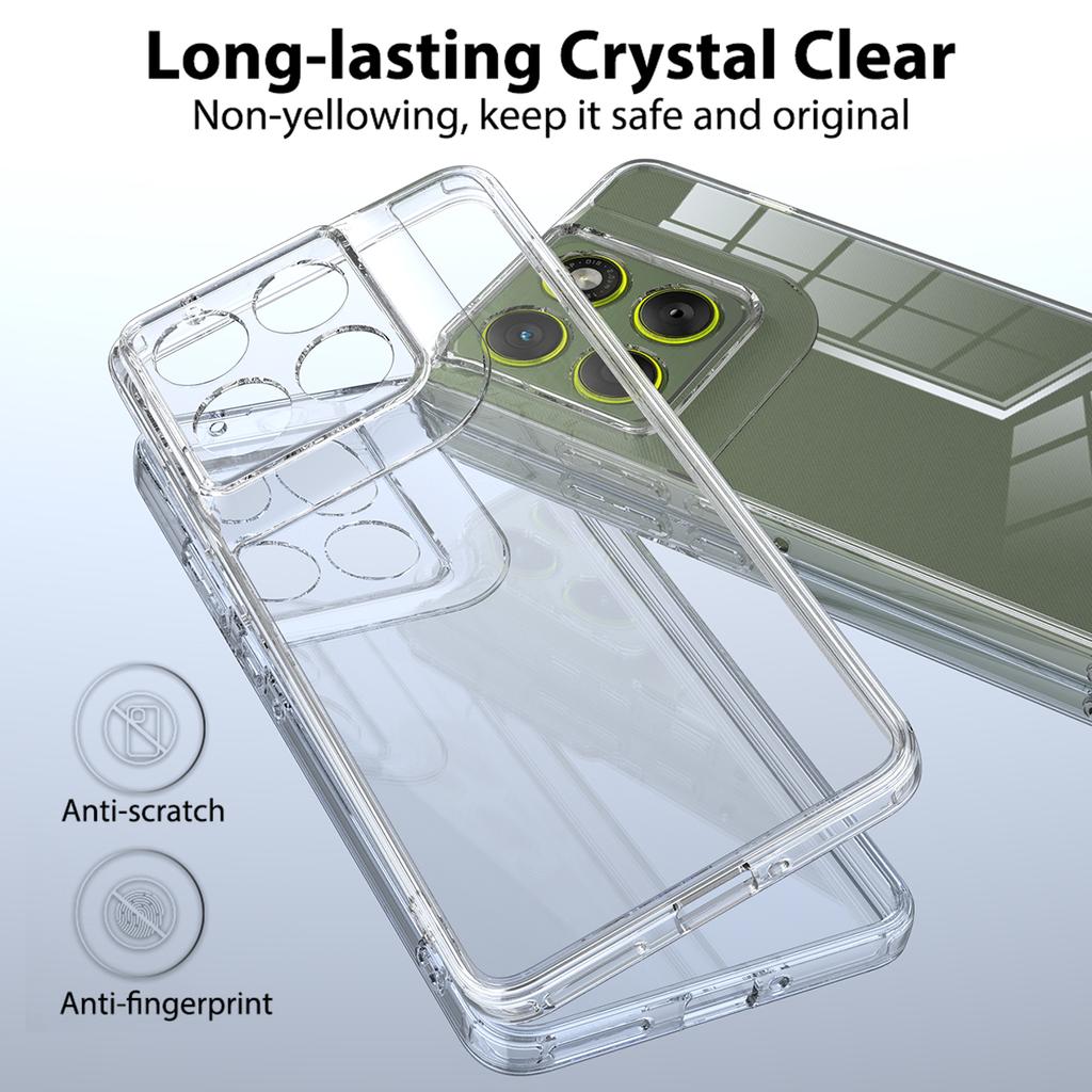 For Motorola Edge 70 5G/moto X70 Air Clear Phone Case TPU+Acrylic Shockproof Phone Back Cover