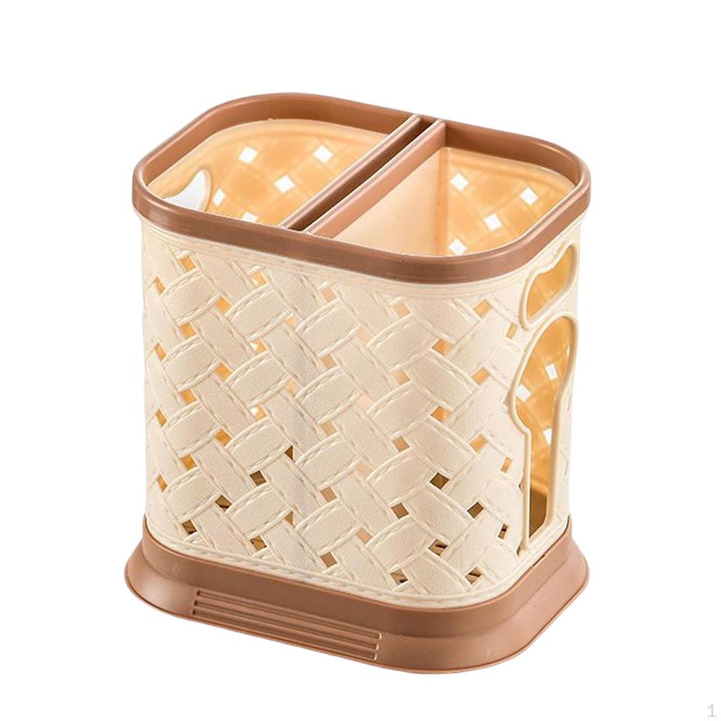 Держатель с дренажем Кухонная утварь Столовые приборы Вилка Хранение