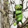 Planter Frog Figurine Resin Frog Flowerpot Decoration Flower Pot Edge Hanging Frog for Garden Potted Plants Bonsai