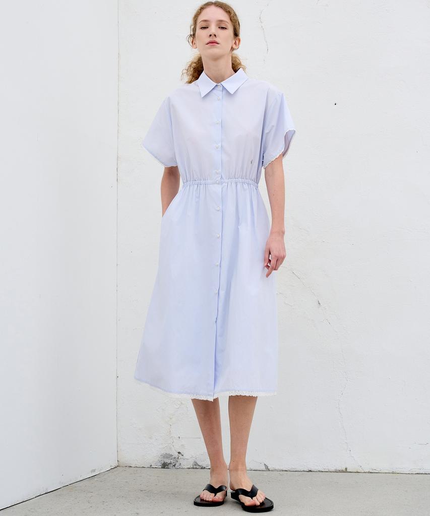 Mite Lace Shirts Dress_Lavender