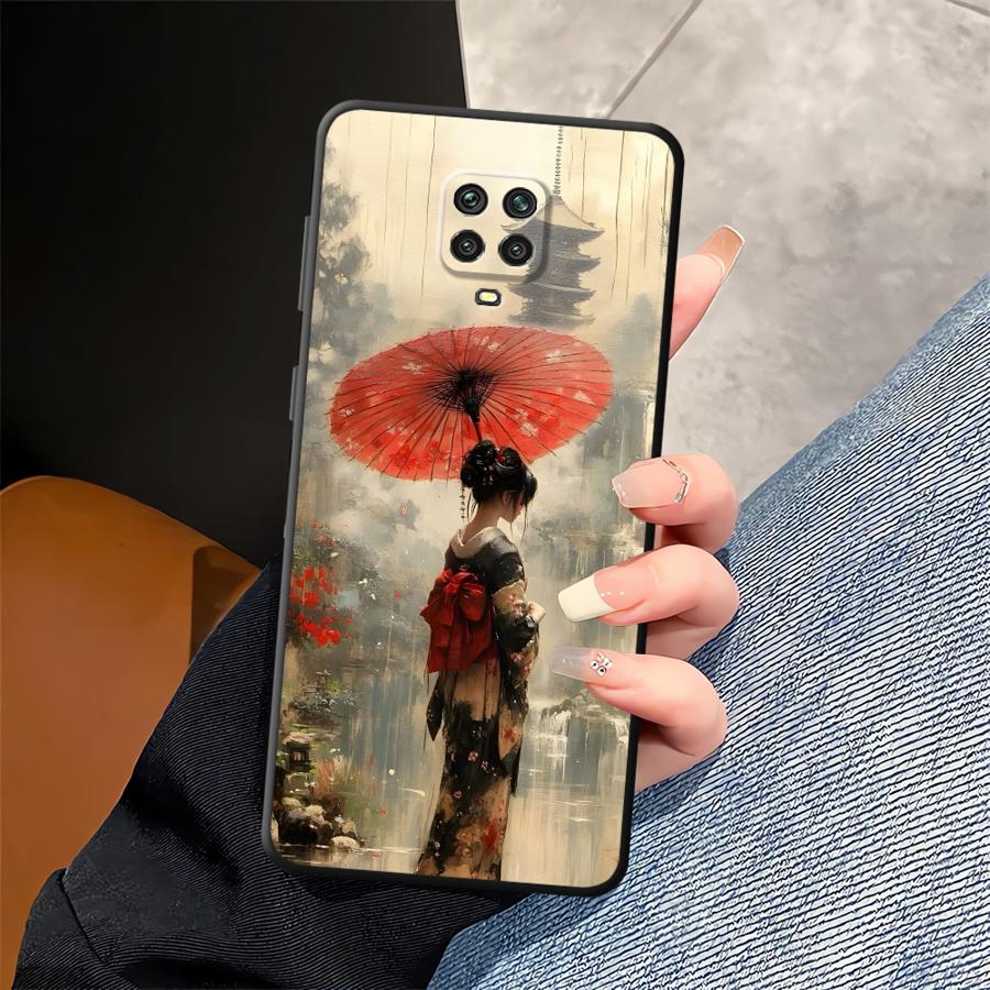 Мультяшный Ретро Девушка Чехол для Телефона для Xiaomi Redmi Note 14 14C K80 13 Pro Plus A4 A5 9 8 7 10 A3 A1 12C 13C 12 11 K40 A1 A2