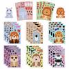 8 Cartoon Animals Make A Face Face Change Sticker DIY Hand Account Small Card Mobile Phone Case Decoration