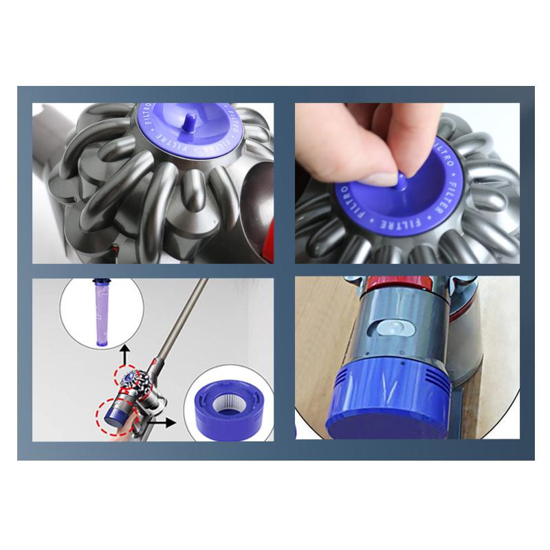 Для пылесосов Dyson DC V6 V7 V8 V10 V11 V15 V12 Slim Аксессуары Насадка-ролик Щетка Моющийся HEPA-фильтр Запасные части