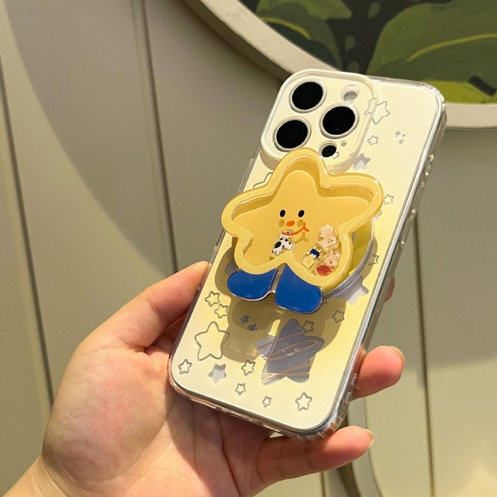 Applicable to iphone17promax smudged stars 16 magnetic attraction 15 bracket 14 advanced sense 14 apple 13 mobile phone case