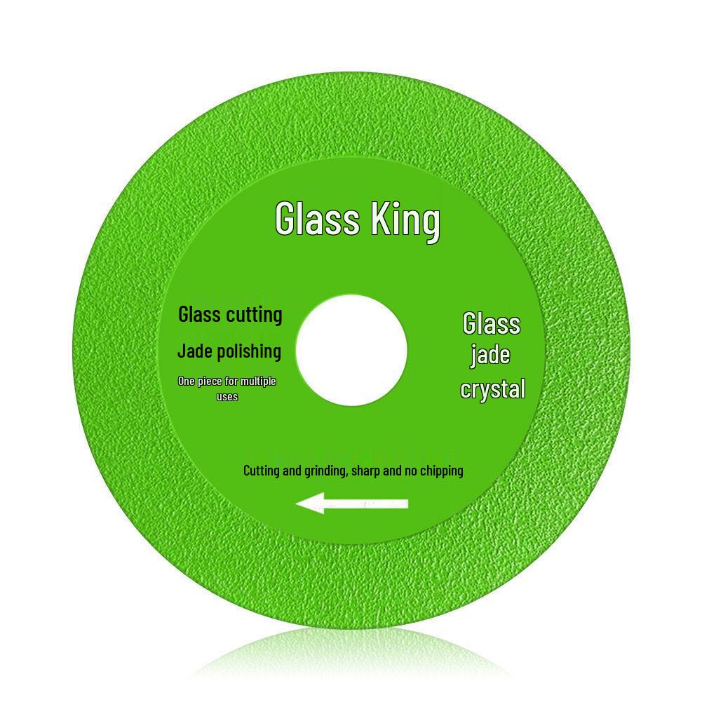 Glass King Tile & Ceramic Cutting Disc - Precision Grinder Blade for Wine Bottles & Jade, No Edge Chipping.