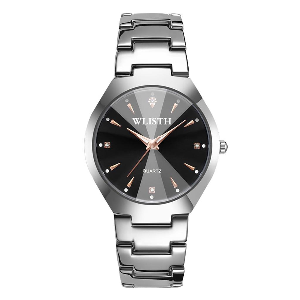 RORIOS Pair Watch Couple Popular Luminous Romantic Pair Watch Lover Couple Waterproof Stainless Steel Belt Stylish Commuting To School or Wedding