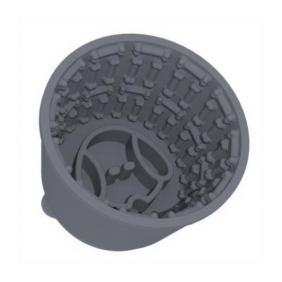 Миска-лизун для медленного кормления собаки способствует здоровому и спокойному питанию. Текстурированная силиконовая миска для собаки с присоской для всех размеров собак. Уход и время еды.