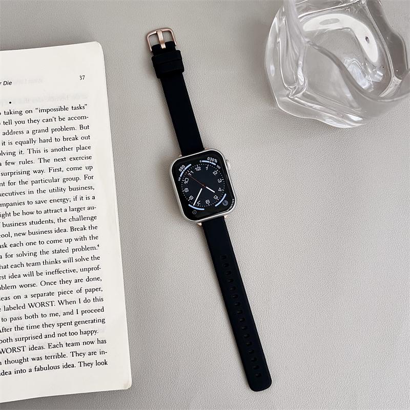 Силиконовый ремешок для Apple Watch band 46 мм 44 мм 41 мм 45 мм 40 мм 49 мм 42 мм 38 мм спортивный браслет correa iwatch Series Ultra 10 9 8 7 se3 6 5 4 3