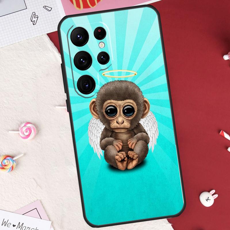 Чехол-бампер Обезьяна Горилла Обезьяна Ребенок для Samsung Galaxy S25 FE S23 FE S20 S21 S22 S24 S25 S26 Ultra S10 S25 Plus
