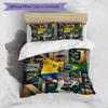 3pcs Duvet Cover Set (1*Duvet Cover + 2*Pillowcase, Without Core), Neymar Jr Print Bedding Set, Bedroom Decor, All‑Season, Birthday Gift