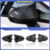 2x Side Mirror Cover Rearview Caps For Seat Leon MK2 1P For SEAT Ibiza MK4 6J 2008-2017 Mirror Cover Rear View Mirror Cap Cover