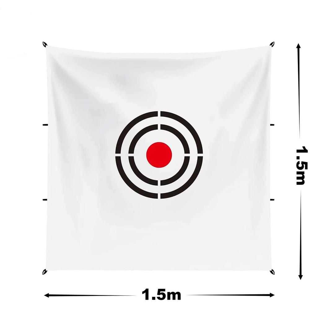 Мишень для гольфа Мишень для гольфа для практики x Белый холст Ударопоглощение Шумоподавление Шумоподавление Прочный для использования в помещении и на улице 1.5