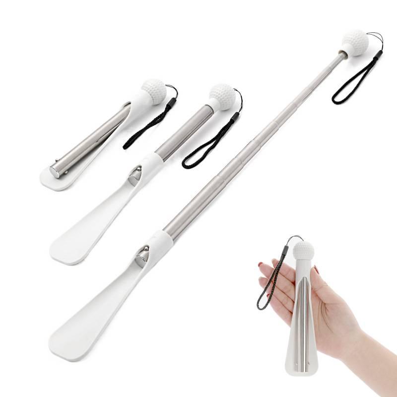 Телескопическая ложка для обуви из нержавеющей стали: Артефакт для снятия и подъема обуви с длинной ручкой