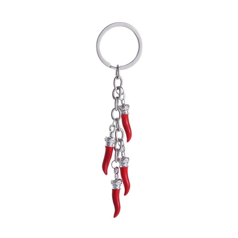 Chili Pendant Keyring Pepper Shaped Keychain Ornament Stylish Bag Embellishment