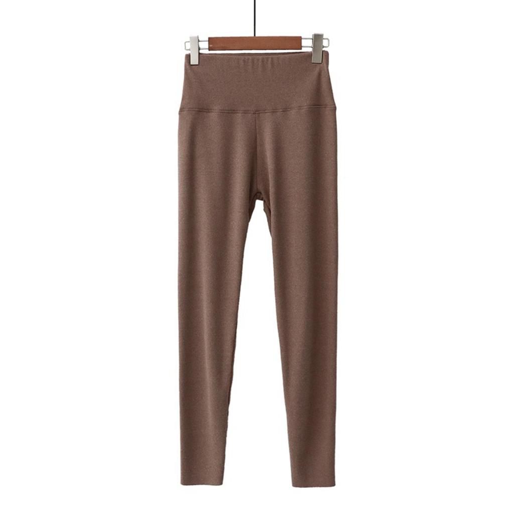 Женские осенне-зимние немецкие бархатные облегающие теплые леггинсы с высокой талией и завязками