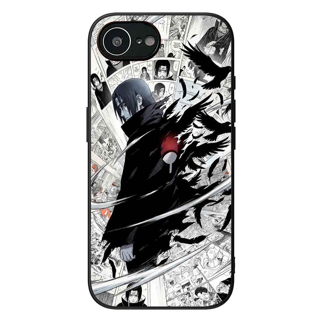 Чехол для телефона Itachi Uchiha Naruto Akatsuki для Apple iPhone 16 15 14 Plus 13 12 Mini 17 Pro Max + ProMax 16E Air 16+ Корпус