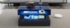 80*80*45cm Height-Adjustable Coffee Table with Hidden Storage and 2 Drawers, LED Lights, High-Gloss, Made of Tempered Glass, Black