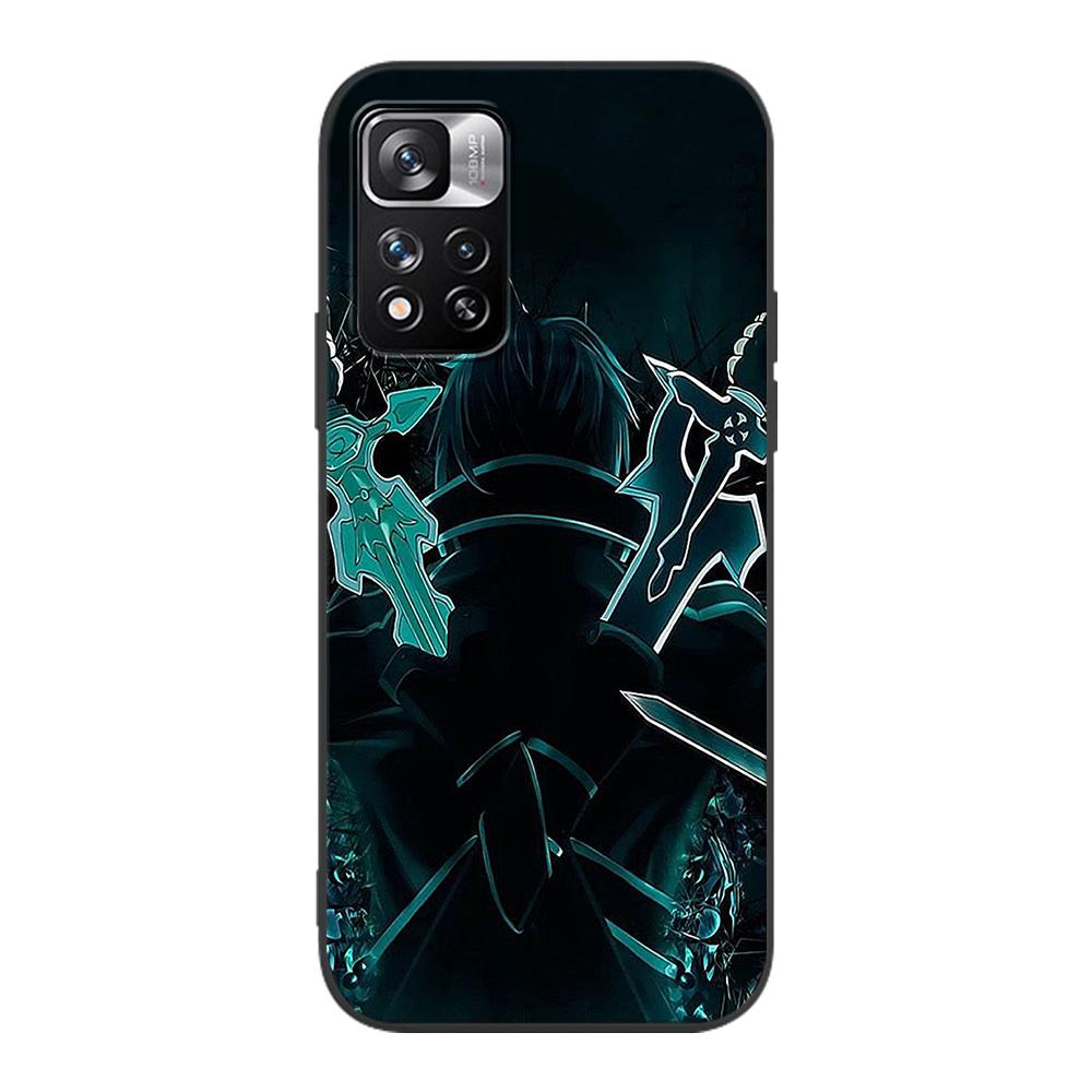 Чехол Sword Art Online 3 Alicization для Xiaomi Redmi Note 9S 9 8 10 11 Pro 9C 9A 7 8T 7A 8A 6A 6 10S, черный мягкий чехол для мобильного телефона