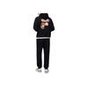 Fila Fusion Свободный вязаный пуловер с капюшоном Флисовая толстовка Мужская толстовка Черный T11U433206F-BK