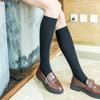 Solid Color Long Socks Stockings Cotton Knitting Knee High Socks Stockings Japan Style School Student Girls Thigh High Stockings
