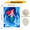 Disney Digital Oil Painting Art Kit Mermaid Underwater Handmade Coloring Painting Home Decor