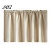 Semi-shading Curtain Linen Cafe Curtains, Sheer Short Tier Curtains for Small Windows, Solid Privacy Window Color Semi Blackout Kitchen Valances