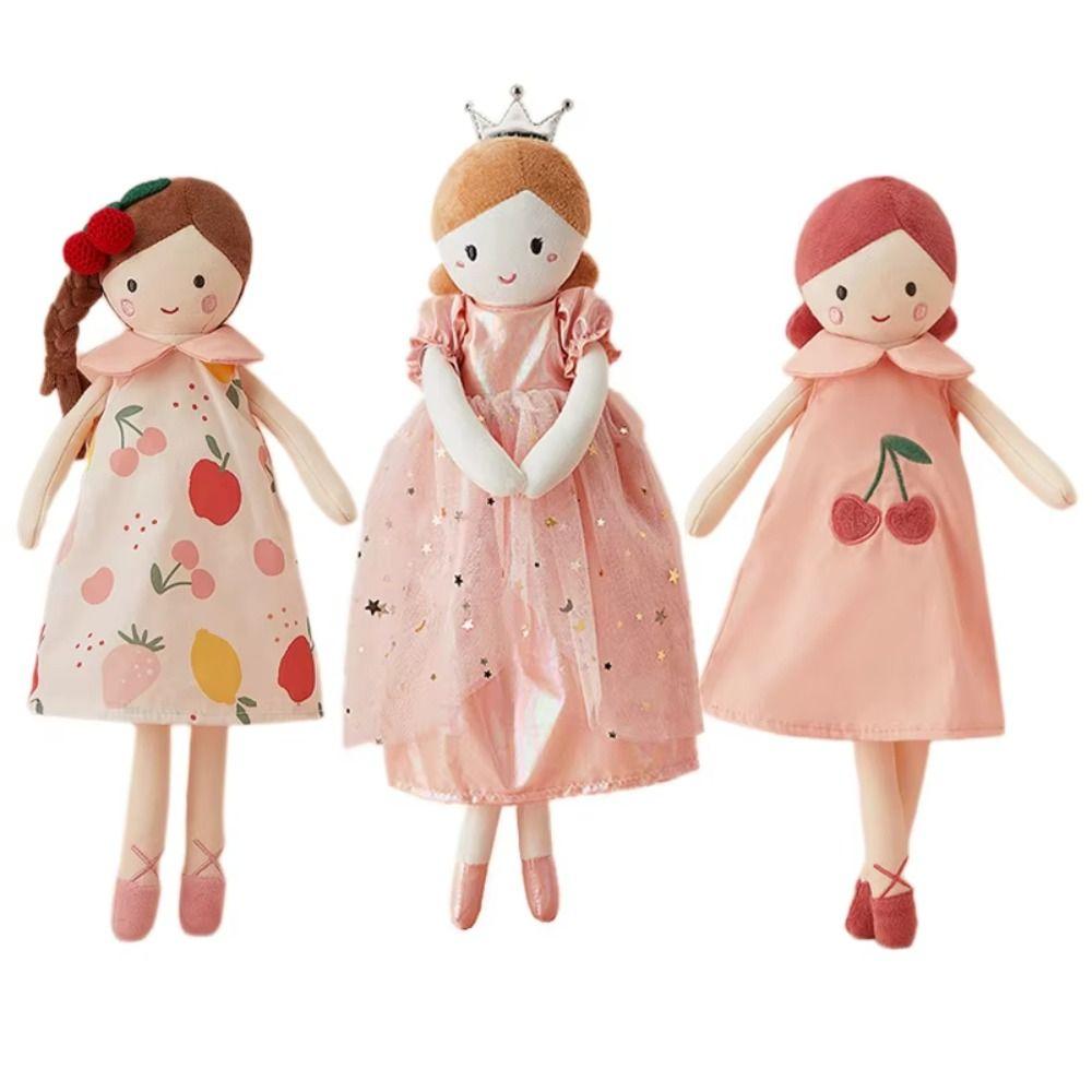 Home Decor Princess Stuffed Doll Ballet Shoes Pink Dress Doll Girl Soft Plush Toy  Kids Toy