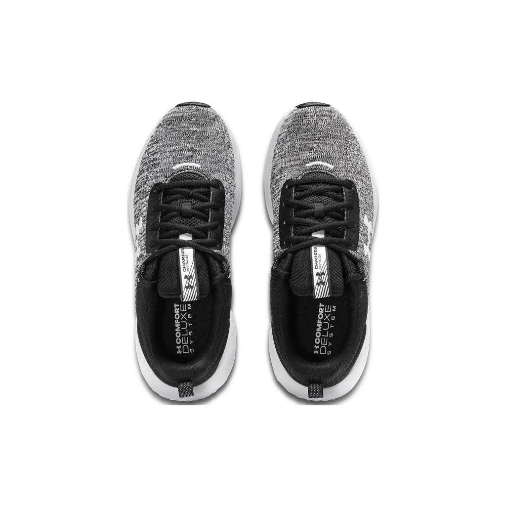 Under Armour Charged Revitalize Black White Women Sneakers 3026683-001