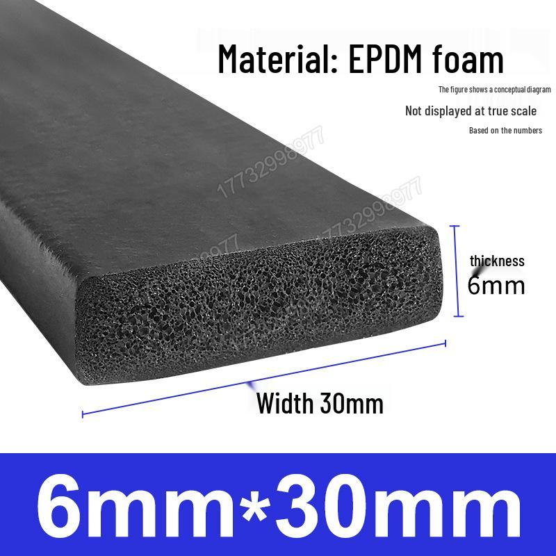 Черная EPDM Пористая Резиновая Полоса для Герметизации Морского, Механического, Электрического Шкафа и Коробки